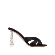 Gehakte muiltjes voor vrouwen, veelzijdige stijl Aquazzura , Black , D...