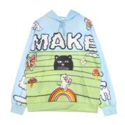 Liefde Hoodie Sweatshirt All Over Print Ripndip , Multicolor , Heren