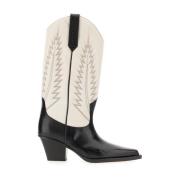 Leren Cowboy Laarzen Paris Texas , Beige , Dames