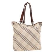 Pre-owned Nylon shoulder-bags Burberry Vintage , Beige , Dames