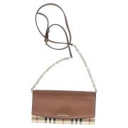 Pre-owned Leather crossbody-bags Burberry Vintage , Brown , Dames