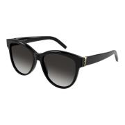 SL M107 Zonnebril, Zwart/Grijs Verduisterd Saint Laurent , Black , Dam...