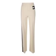 Geborduurde Logo Broek Elisabetta Franchi , Beige , Dames