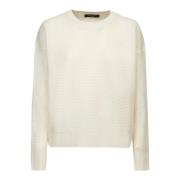 Witte Gebreide Kleding Aw24 Fabiana Filippi , White , Dames