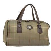 Pre-owned Leather handbags Burberry Vintage , Brown , Dames