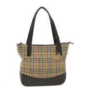 Pre-owned Canvas handbags Burberry Vintage , Brown , Dames