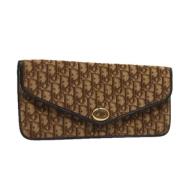 Pre-owned Canvas clutches Dior Vintage , Brown , Dames