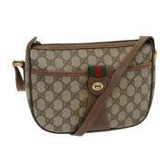 Pre-owned Leather gucci-bags Gucci Vintage , Beige , Dames