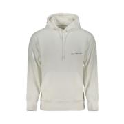 Heren hoodie met print Calvin Klein , White , Heren