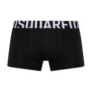 Logo Boxers Dsquared2 , Black , Heren