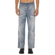 Rechte jeans met relaxte pasvorm Diesel , Blue , Heren