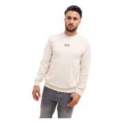 Beige Sweater Heren Stijlvol Trendy Comfortabel Emporio Armani , Beige...