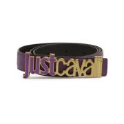 Paarse Damesriem, Polyester en Leer Just Cavalli , Purple , Dames