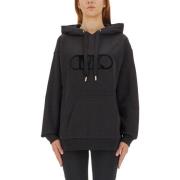 Gezellig Logo Sweatshirt Oversized Fit Vrouwen Michael Kors , Black , ...