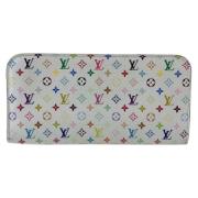 Pre-owned Canvas wallets Louis Vuitton Vintage , White , Dames