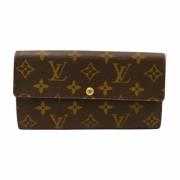 Pre-owned Canvas wallets Louis Vuitton Vintage , Brown , Dames