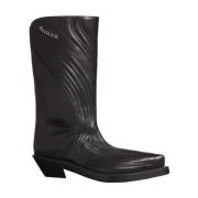 Stijlvolle Cowboy Boots voor Vrouwen Mugler , Black , Dames