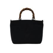 Pre-owned Cotton handbags Gucci Vintage , Black , Dames