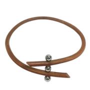 Pre-owned Leather necklaces Hermès Vintage , Brown , Dames