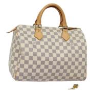 Pre-owned Canvas louis-vuitton-bags Louis Vuitton Vintage , White , Da...