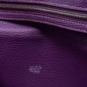 Pre-owned Leather clutches Hermès Vintage , Purple , Dames