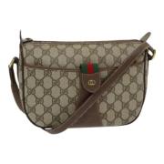 Pre-owned Leather gucci-bags Gucci Vintage , Brown , Dames