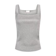 Mouwloze top in viscose Aaiko , Gray , Dames