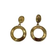 Pre-owned Yellow Gold earrings Chanel Vintage , Yellow , Dames