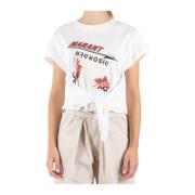 Witte Katoenen T-shirt Zodya Isabel Marant Étoile , White , Dames