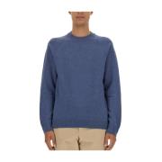 Merino Wol Jersey Gemaakt in Portugal PS By Paul Smith , Blue , Heren