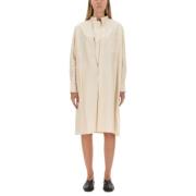 Katoenen Overhemdjurk Lemaire , Beige , Dames