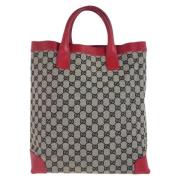 Pre-owned Canvas totes Gucci Vintage , Red , Dames