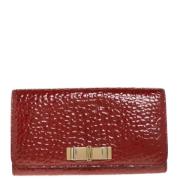 Pre-owned Leather wallets Burberry Vintage , Red , Dames