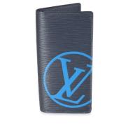 Pre-owned Leather wallets Louis Vuitton Vintage , Blue , Dames