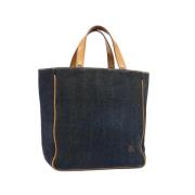 Pre-owned Canvas handbags Burberry Vintage , Blue , Dames