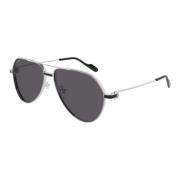 Ct0334S 004 Sunglasses Cartier , Gray , Heren