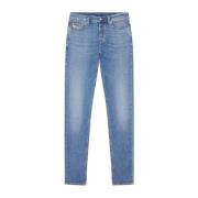 Blauwe Tapered Jeans Diesel , Blue , Heren