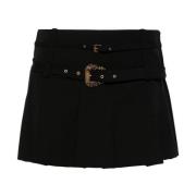 Zwarte Rok voor Vrouwen Aw24 Versace Jeans Couture , Black , Dames