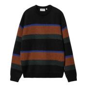 Gestreepte Alpaca Trui Bruin Carhartt Wip , Multicolor , Heren