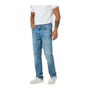 Slim-Fit Jeans met Lage Taille Guess , Blue , Heren