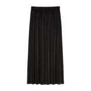 Jersey geplooide rok regular Marc O'Polo , Black , Dames