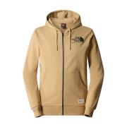 Khaki Stone Zip Sweater voor Heren The North Face , Beige , Heren