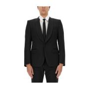 Elegante Shawl Kraag Blazer Dolce & Gabbana , Black , Heren