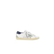 Blauwe Super-Star Sneakers Handgemaakt in Italië Golden Goose , White ...