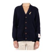 Blauwe Katoenen Vest met Vrouwelijke Pasvorm Golden Goose , Blue , Dam...