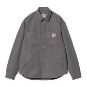 Grijze Grafiet Canvas Jas Carhartt Wip , Gray , Heren