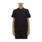 Katoenen Polo Shirt Regular Fit Versace Jeans Couture , Black , Heren