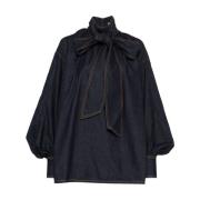 Midnight Blue Denim Blouse Zimmermann , Blue , Dames