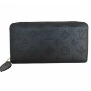 Pre-owned Leather wallets Louis Vuitton Vintage , Black , Dames