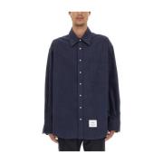 Casual Katoenen Overhemd Thom Browne , Blue , Heren